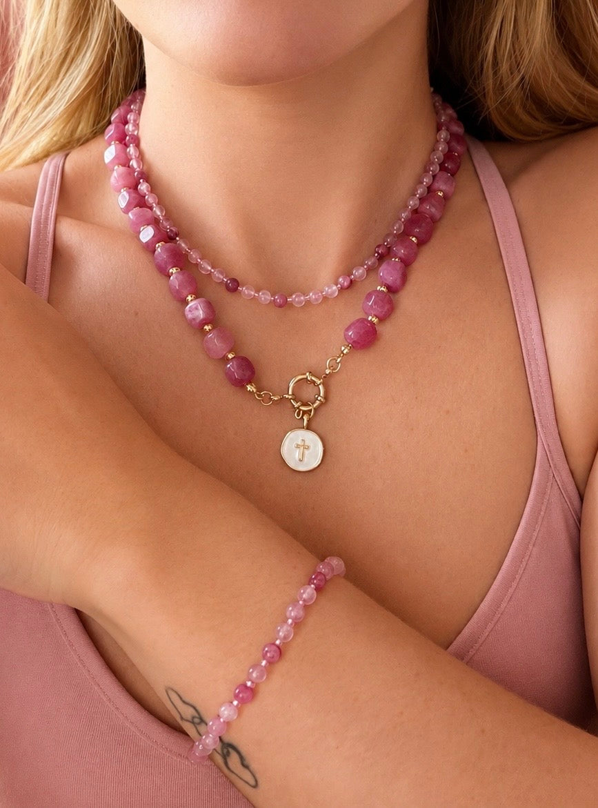 Pink Jade Glow Set