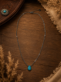 Turquoise Teardrop Necklace