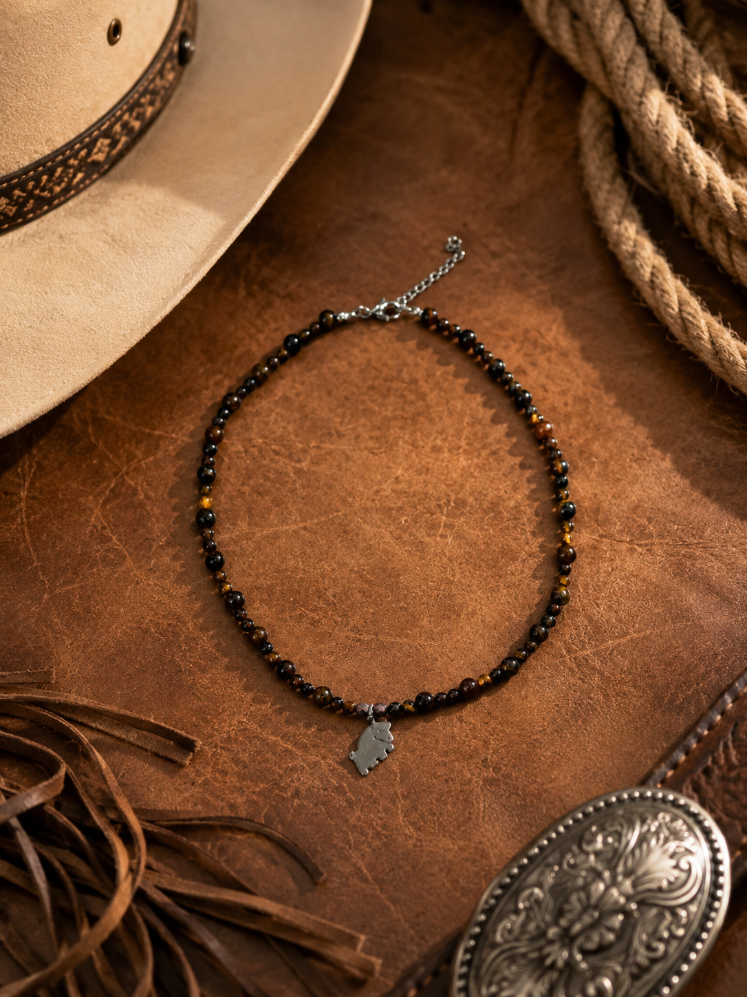 Bucking Bull Necklace