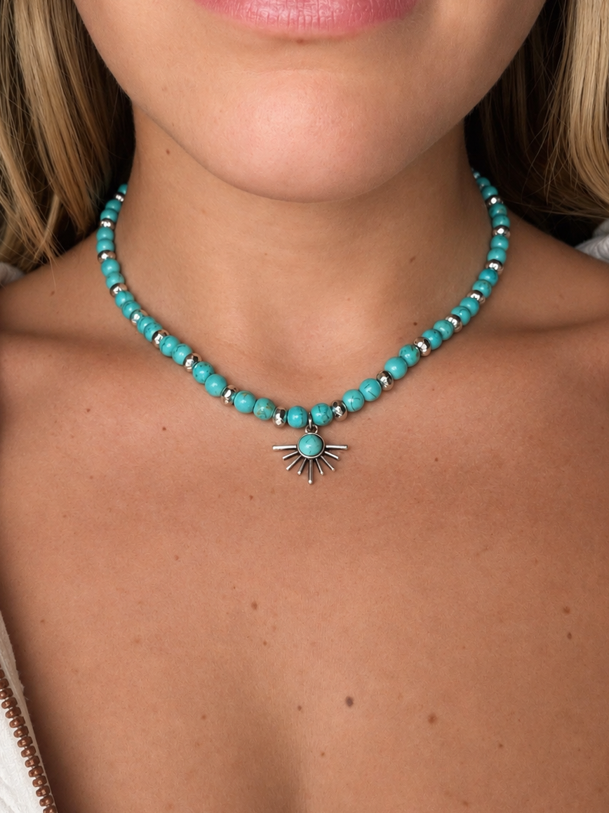 Turquoise Sunrise Necklace Chocker
