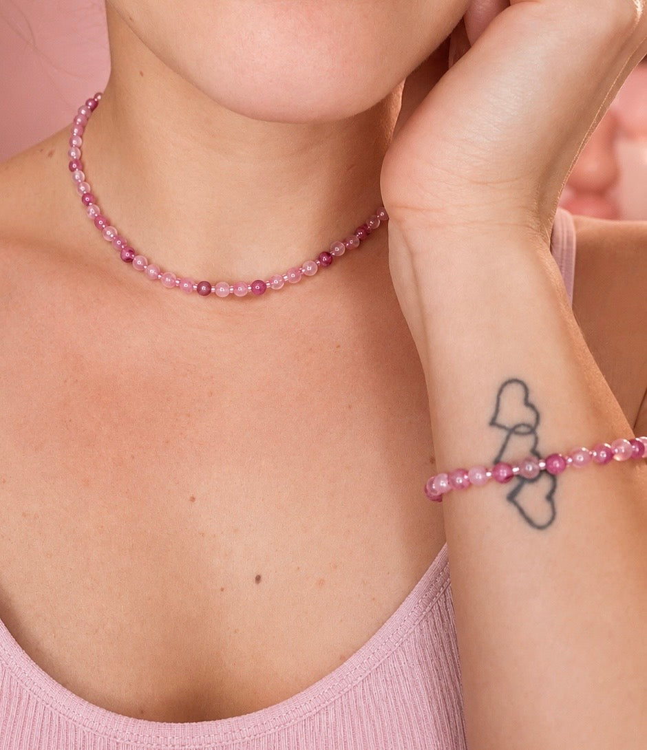 Pink Jade Glow Set
