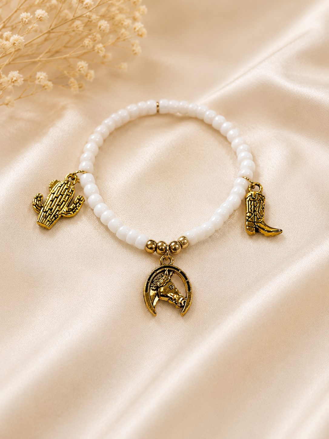 Gold Horse Bracelet Stack