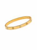 Clover Charm Bangle